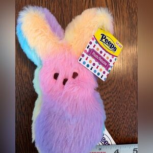 NWT | Peeps Rainbow Pastel Bunny Plush 6-7” | Easter Tie Dye 🌈🐰